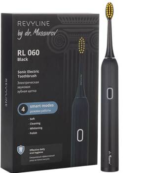 Электрическая звуковая зубная щётка Revyline RL 060 Black by Dr. Mussurov