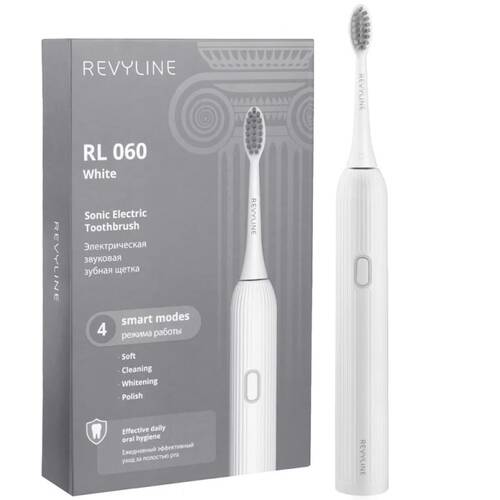 Электрическая звуковая зубная щётка Revyline RL 060, белая